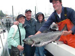2007 Alaska Salmon Fishing - Family style--with Big Blue Charters.