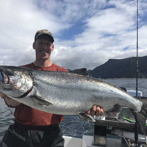 July 1, 2018 - Big Alaska Salmon - Big Blue Charters, Sitka, Alaska