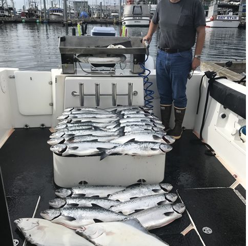A day of Alaska Salmon fishing with Big Blue Charters