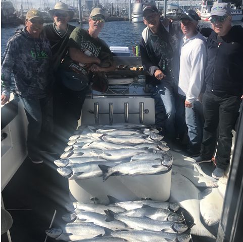 Salmon Fishing with Big Blue Charters, Alaska