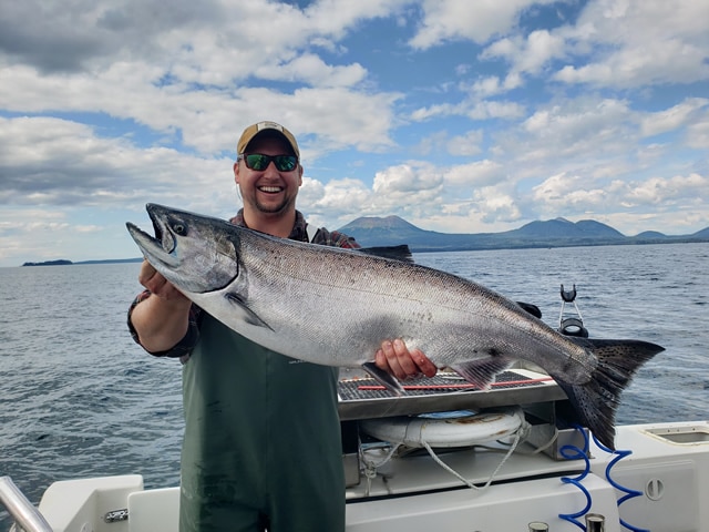 July 23 - Big Salmon! Fishing with Big Blue Charters, Sitka, Alaska.
