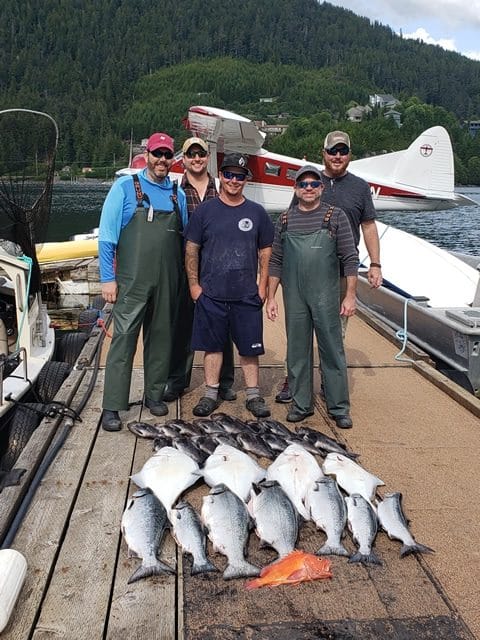 July 23, 2019, A great day fishing for Salmon, Halibut and Yellow Eye with Big Blue Charters, Alaska.