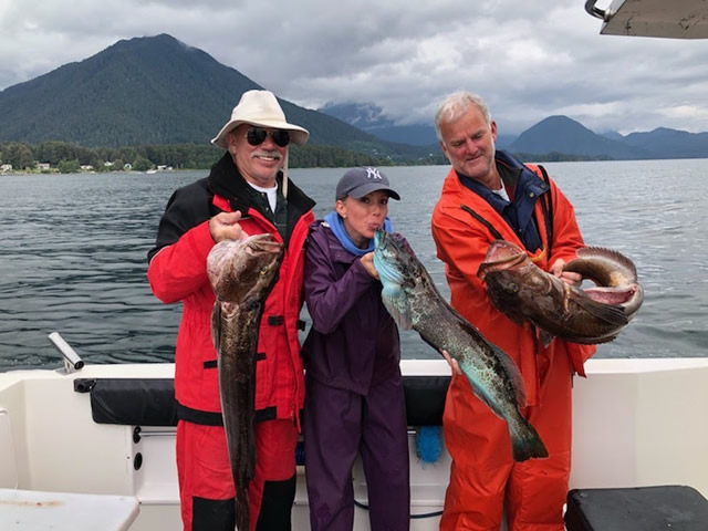 August 1, 2019 - Ling Cod fishing in Alaska with Big Blue Charters!