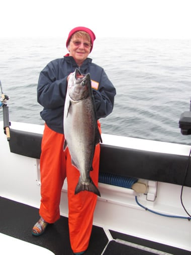 Salmon Fishing with Big Blue Charters, Sitka, Alaska