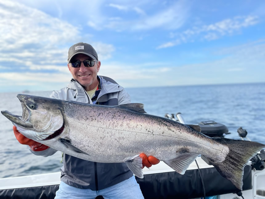 June 7- Large Alaska Salmon. Guest fishing with Big Blue Charters, Sitka Alaska.