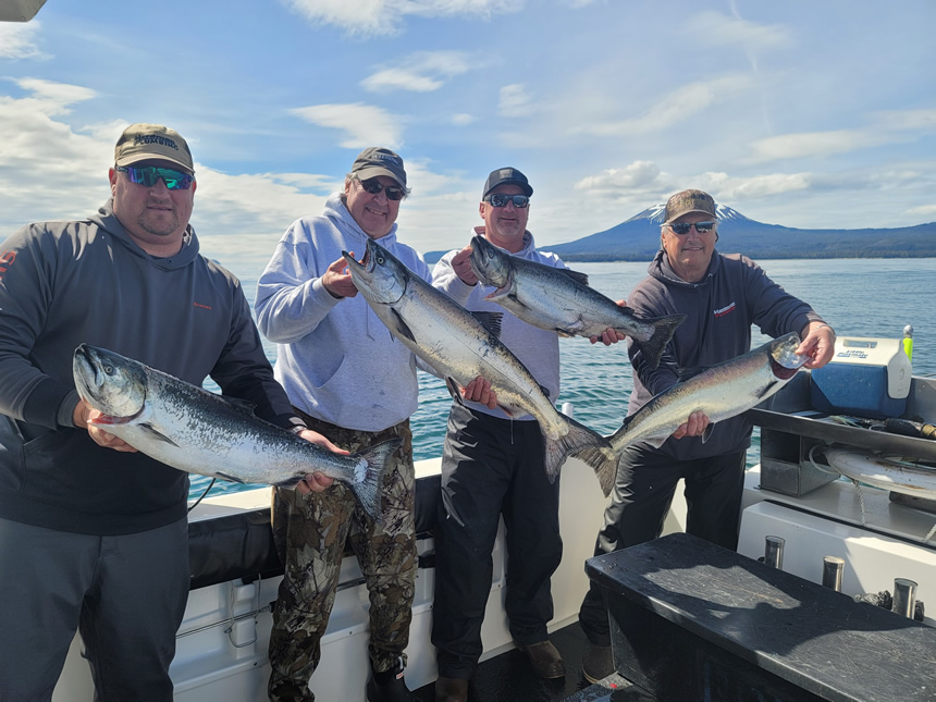 June 8 - Salmon Fishing Group with Big Blue Charters, Sitka, Alaska.