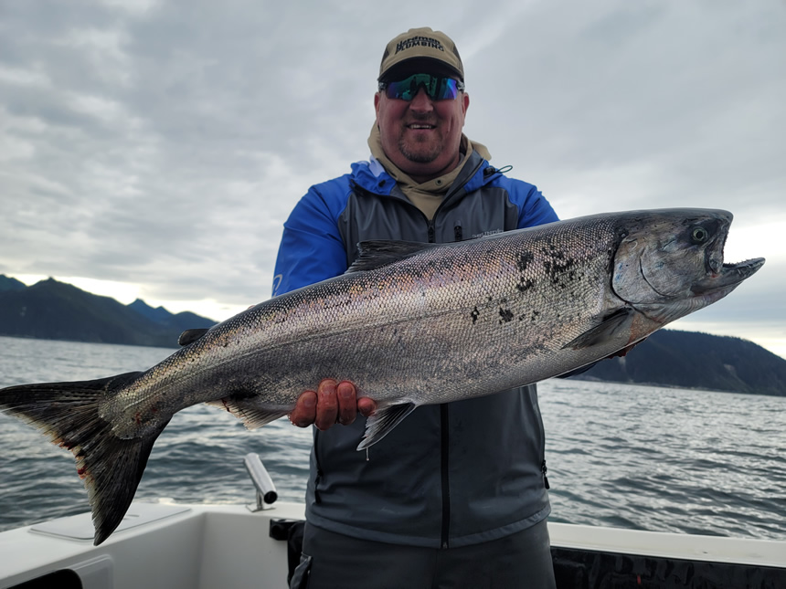 June 9 - Salmon Fishing with Big Blue Charters in Sitka, Alaska.