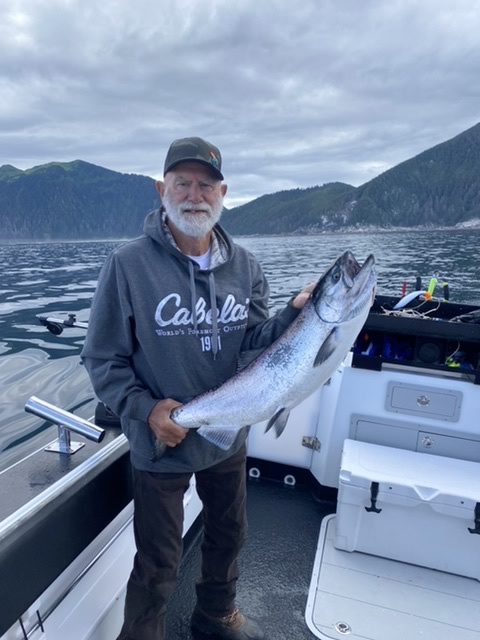 Alaska Salmon Fishing - July 15, 2022. Big Blue Charters, Sitka, Alaska