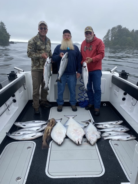 July 30, 2022 Fishing for Alaska Halibut with Big Blue Charters in Sitka
