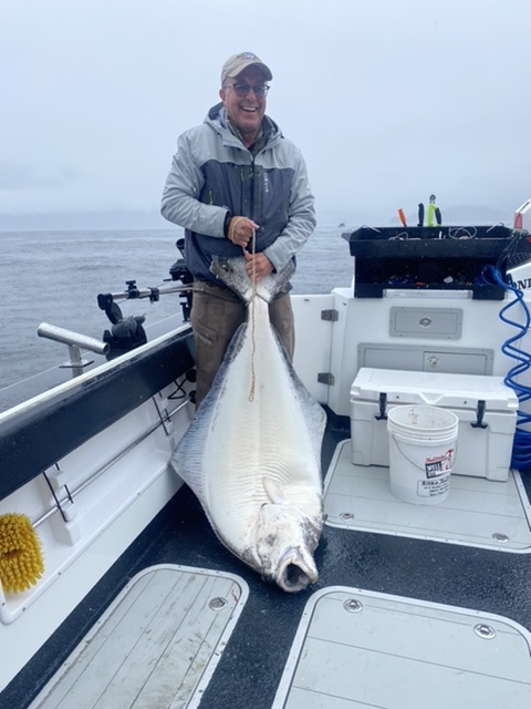 Alaska Fishing for Halibut with Big Blue Charters in Sitka. 